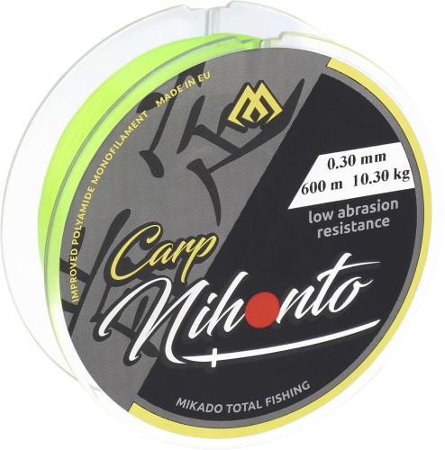 Żyłka nihonto carp 0.23mm/6kg/600m fluo żółta