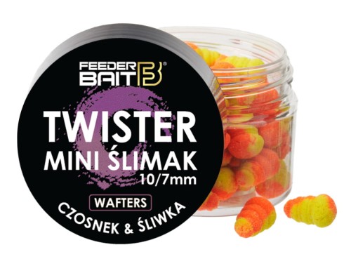 Twister mini ślimak czosnek śliwka feederbait