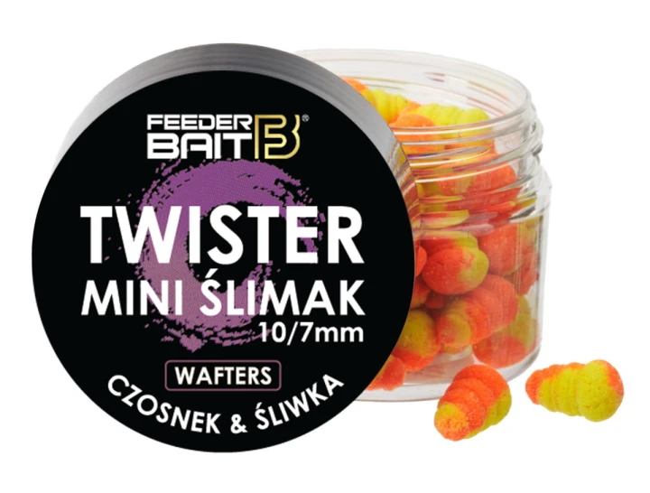 Twister mini ślimak czosnek śliwka feederbait
