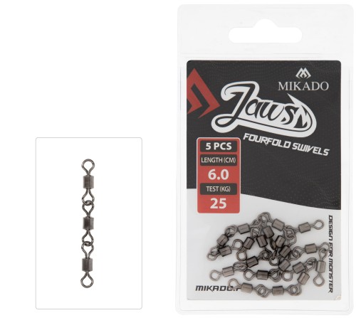 Krętlik jaws fourforld swivels 25kg