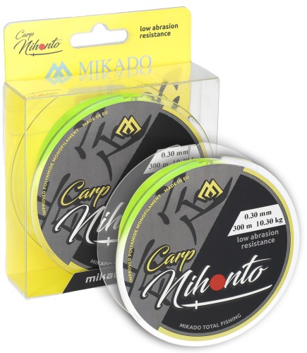 Żyłka nihonto carp 0.23mm/6kg/300m fluo żółta