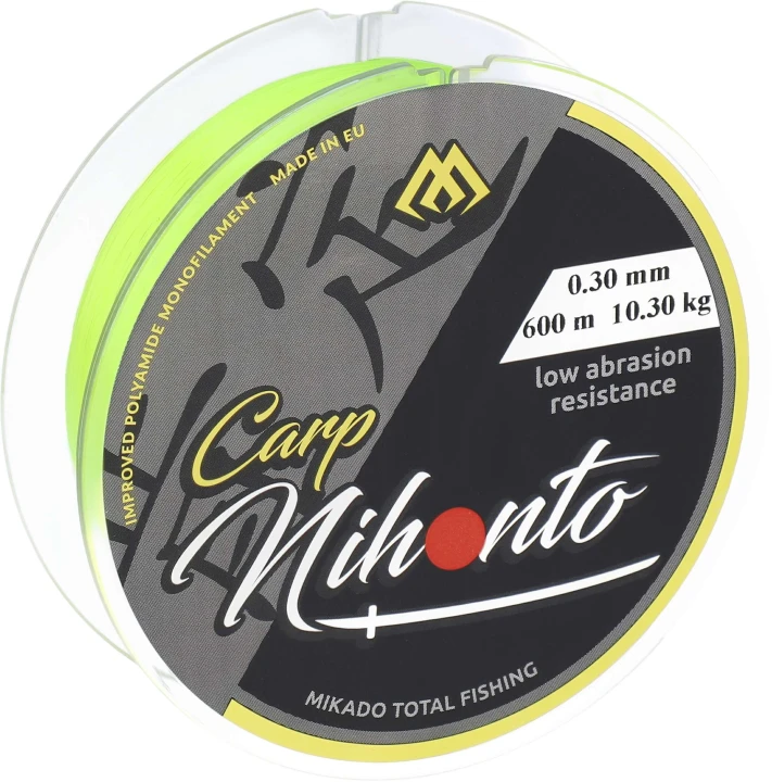 Żyłka nihonto carp 0.35mm/12.2kg/600m fluo żółta