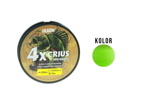 Plecionka Jaxon 4xcrius ultralight flash 0.043mm/2kg