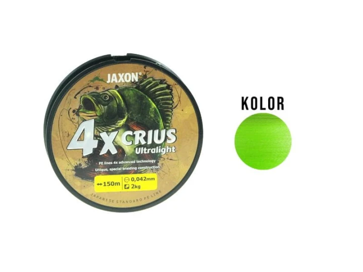 Plecionka Jaxon 4xcrius ultralight flash 0.043mm/2kg