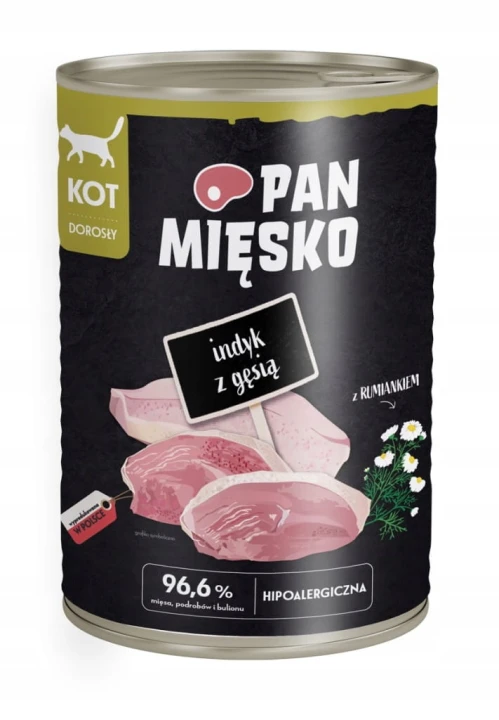 PAN MIĘSKO KOT INDYK GĘŚ PUSZKA 400G