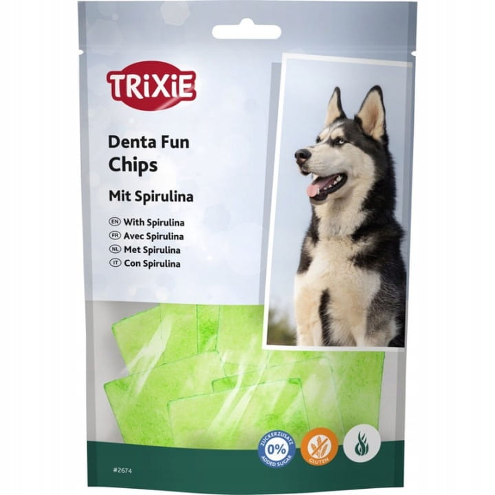 TRIXIE DENTAL FUN Z DODATKIEM SPIRULINY 100G