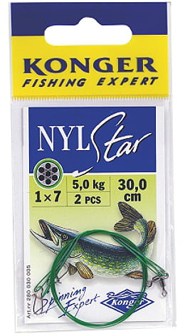 PRZYPON NYLSTAR PĘTELKI 10KG/70CM