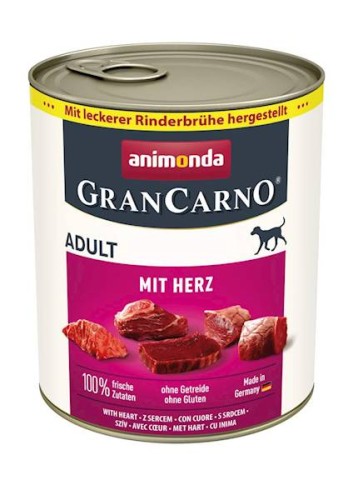 Animonda Grancarno dorosły pies 800g wołowina z sercami