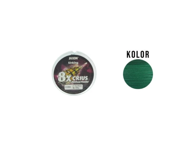 Plecionka Jaxon 8xcrius method feeder 10m 0.10mm