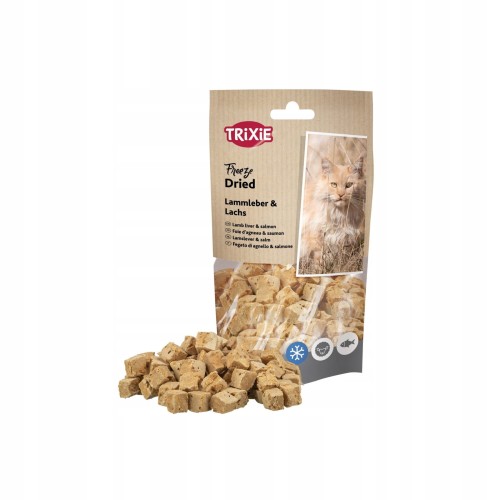 FREEZE DRIED WĄTROBA JAGNIĘCINA I ŁOSOŚ 25G