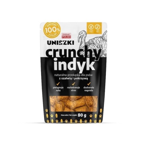Uniszki crunchy indyk z szałwią i pokrzywą