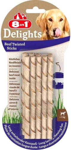 PRZYSMAK DLA PSA 8W1 DELIGHTS BEEF TWISTED STICKS