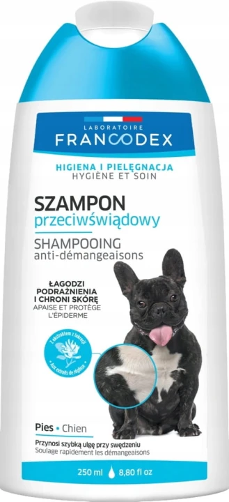 SZAMPON PRZECIWŚWIĄDOWY DLA PSA FRANCODEX 250ML